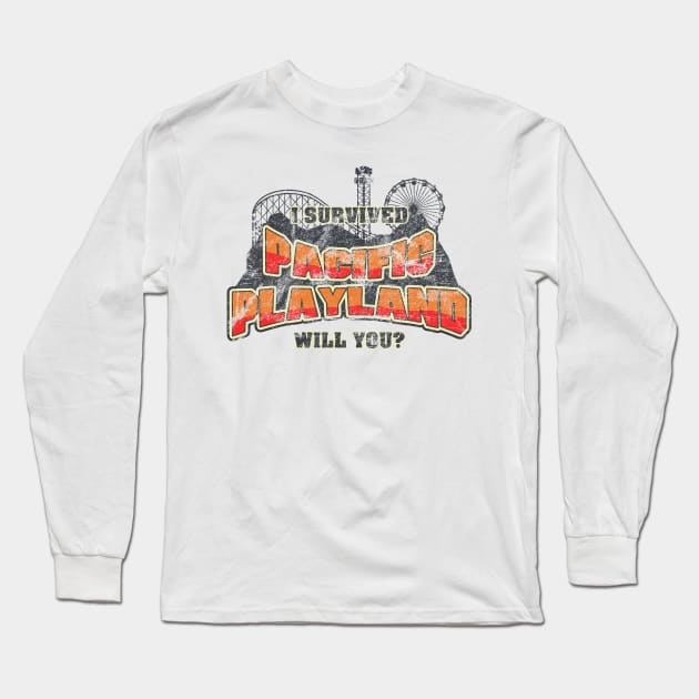 I Survived Pacific Playland Long Sleeve T-Shirt by robotrobotROBOT